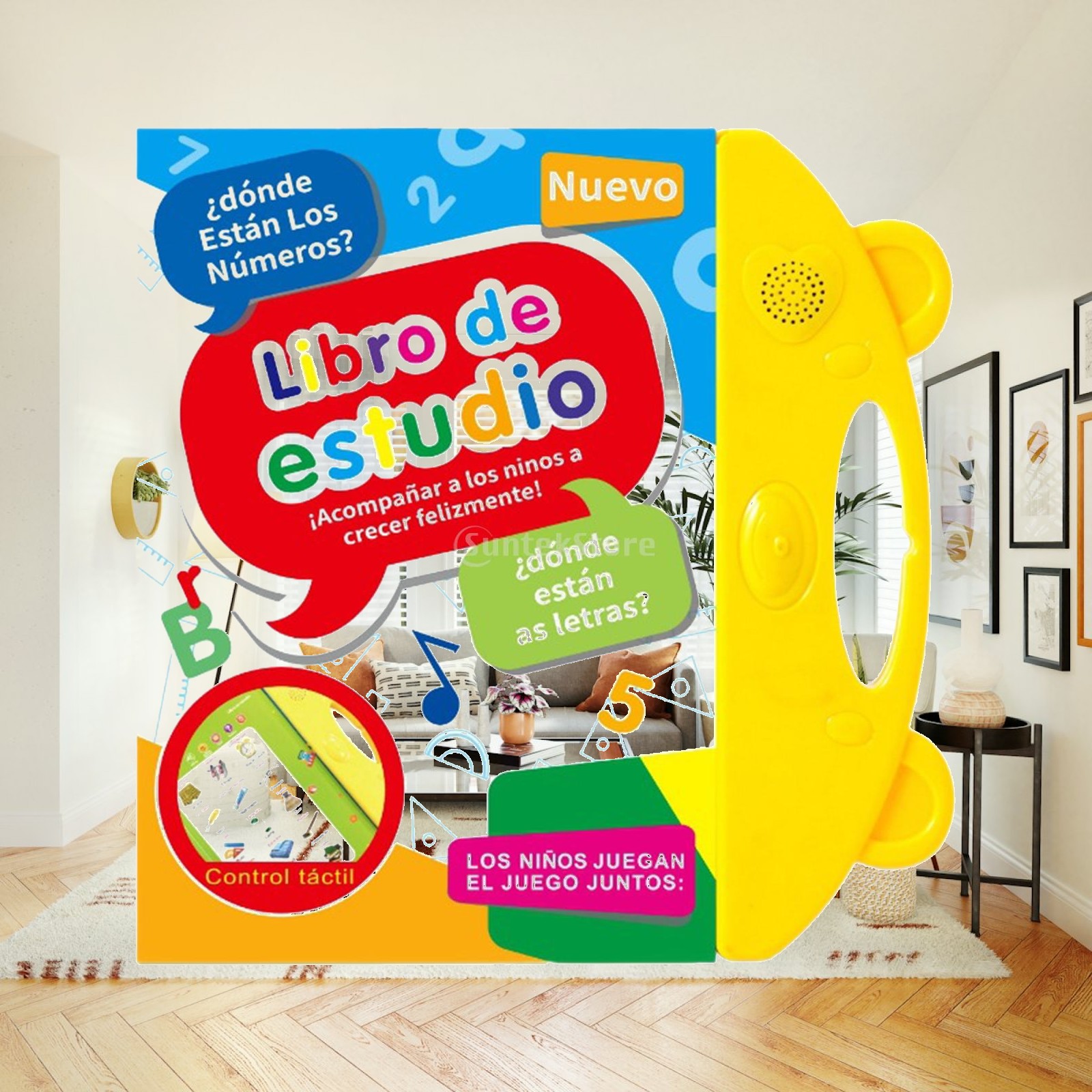 Audio Music Image - Livre sonore bilingue espagnol-anglais pour enfants,