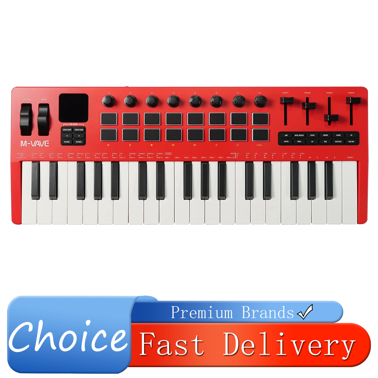 Midi Controller Pad - M-VAVE SMK-37 Pro, contrôleur MIDI à