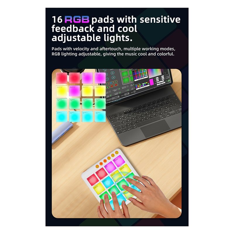 NEWABKG, contrôleur MIDI porta - Midi Controller Pad avis et prix